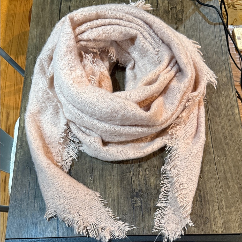 Anthropologie Blush Textured Wrap